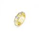 Anel Swarovski Dextera Cortes mistos Branco Revestido a tom de Dourado 50