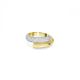 Anel Swarovski Dextera cocktail Branco Revestido a tom de Dourado 52