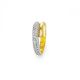 Anel Swarovski Dextera cocktail Branco Revestido a tom de Dourado 52