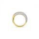 Anel Swarovski Dextera cocktail Branco Revestido a tom de Dourado 52