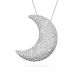 Pendente Swarovski Luna Lua Branco Revestido a Ródio