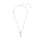 Pendente Swarovski em camadas Disney Mickey Mouse Branco Revestido a Ródio