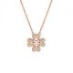 Pendente Swarovski Idyllia Trevo Branco Revestido a tom de Dourado rosa