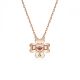 Pendente Swarovski Idyllia Trevo Branco Revestido a tom de Dourado rosa