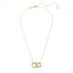 Pendente Swarovski Dextera LAço entrelaÃ§ado Branco Revestido a tom de Dourado