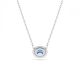 Colar Swarovski Constella Corte oval Azul Revestido a Ródio
