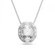 Pendente Swarovski Mesmera Corte octogonal Branco Revestido a Ródio