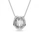 Pendente Swarovski Mesmera Corte octogonal Branco Revestido a Ródio