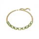 Colar Swarovski Millenia Corte octogonal Verde Revestido a tom de Dourado