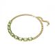 Colar Swarovski Millenia Corte octogonal Verde Revestido a tom de Dourado