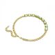 Colar Swarovski Millenia Corte octogonal Verde Revestido a tom de Dourado