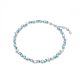 Colar Swarovski Gema Cortes mistos Azul Revestido a Ródio