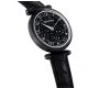 Relógio Swarovski Crystalline Wonder Fabricado na Suiça Correia de Tecido Preto Acabamento preto
