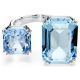 Anel Swarovski Millenia Lapidação octogonal Azul Lacado a ródio 50