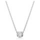 Pingente Swarovski Imber Lapidação redonda Branco Lacado a ródio