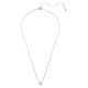 Pingente Swarovski Imber Lapidação redonda Branco Lacado a ródio