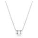 Pingente Swarovski Imber Lapidação redonda Branco Lacado a ródio