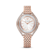 Relógio Swarovski Crystalline Aura Tom Dourado Rosa Acabamento em Rosa Dourado