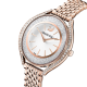 Relógio Swarovski Crystalline Aura Tom Dourado Rosa Acabamento em Rosa Dourado