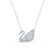 Colar Swarovski Dancing Swan Cisne Branco Lacado a Ródio
