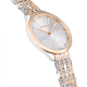 Relógio Swarovski Attract Fabrico Suiço Pavé Pulseira de Metal Tom Dourado Rosa Acabamento de Combinação de Metais 5649987