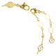 Pulseira Swarovski Imber Lapidação redonda Branca Lacado a dourado