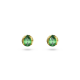 Brincos Swarovski Stud Stilla Lapidação Pera Verde Lacado a Dourado