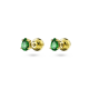 Brincos Swarovski Stud Stilla Lapidação Pera Verde Lacado a Dourado
