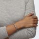 Bracelete Swarovski Twist Branca Lacado a Ródio