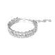 Pulseira Swarovski Mesmera Combinação de Lapidações Branca Lacado a Ródio