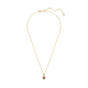 Pingente Swarovski Stilla Coração Vermelho Lacado a Dourado