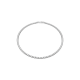 Colar Swarovski Matrix Tennis Lapidação redonda Branco Lacado a ródio