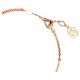 Bracelete Swarovski Meteora Branca Lacado a Rosa Dourado