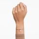 Bracelete Swarovski Meteora Branca Lacado a Rosa Dourado