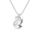 Pingente Swarovski Iconic Swan Cisne Médio Branco Lacado a Ródio