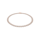 Colar Swarovski Angelic Lapidação Redonda Branco Lacado a Rosa Dourado