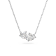 Colar Swarovski Attract Soul Coração Branco Lacado a Ródio