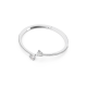 Bracelete Swarovski Attract Soul Coração Branca Lacado a Ródio