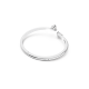 Bracelete Swarovski Attract Soul Coração Branca Lacado a Ródio