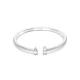 Bracelete Swarovski Attract Combinação de Lapidações Branca Lacado a Ródio