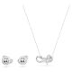 Conjunto Swarovski Lifelong Bow Laço Azul Lacado a Ródio