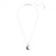 Pingente Swarovski Sublima Crystal Pearl Lua Multicor Lacado a rosa dourado