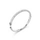 Bracelete Swarovski Meteora Snow pavé Branca Lacado a ródio