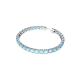 Pulseira Swarovski Matrix Tennis Lapidação redonda Azul Lacado a ródio
