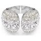 Anel Swarovski cocktail Sublima Lapidação redonda Branco Lacado a ródio 52