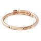 Bracelete Swarovski Dextera Fecho magnético Branca Lacado a rosa dourado L