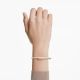 Bracelete Swarovski Dextera Fecho magnético Branca Lacado a rosa dourado L