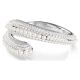 Bracelete Swarovski Sublima Crystal Pearl Lapidação redonda Branca Lacado a ródio L
