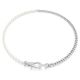 Colar Swarovski Dextera Pavé Crystal Pearl Branco Lacado a ródio
