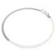 Colar Swarovski Dextera Pavé Crystal Pearl Branco Lacado a ródio